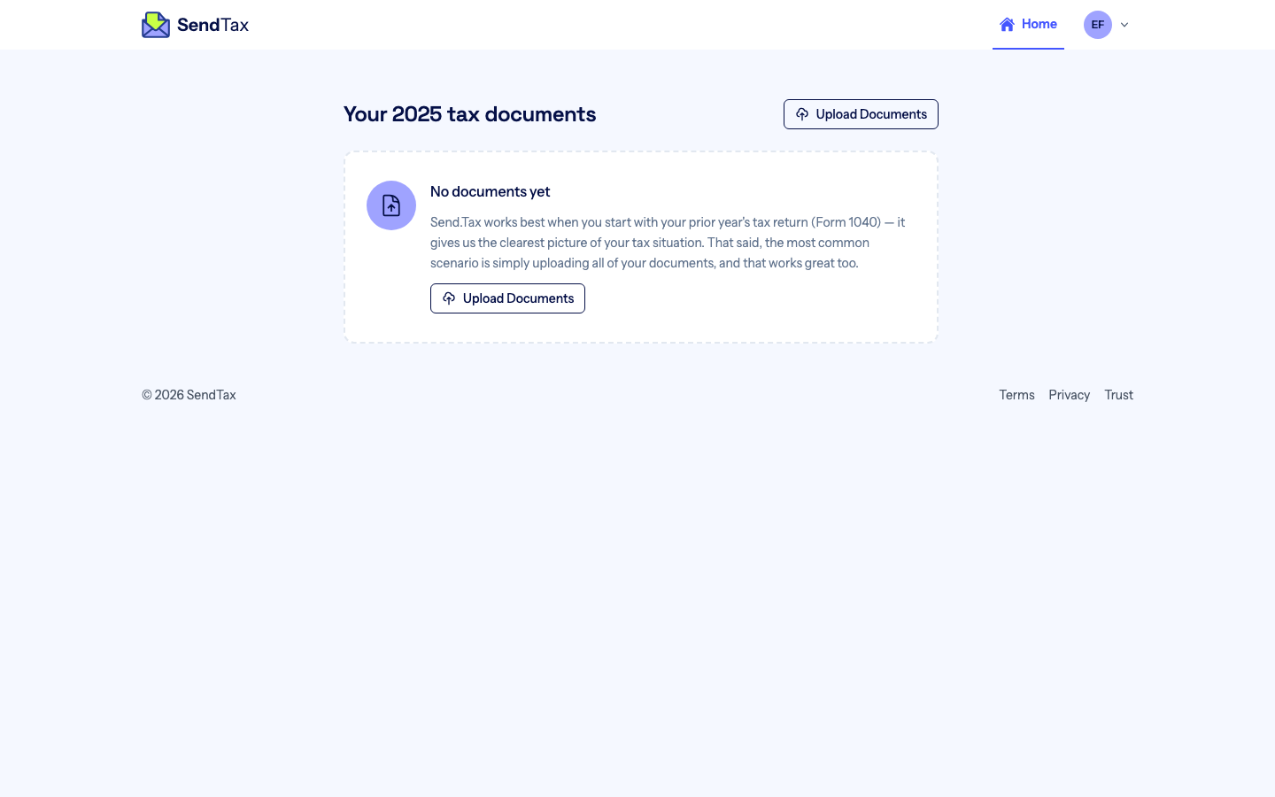 Filer view: we tell each client exactly what to send.